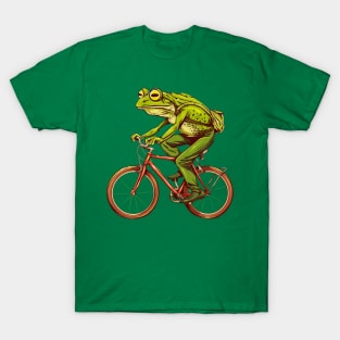 Funny Frog On A Bike T-Shirt